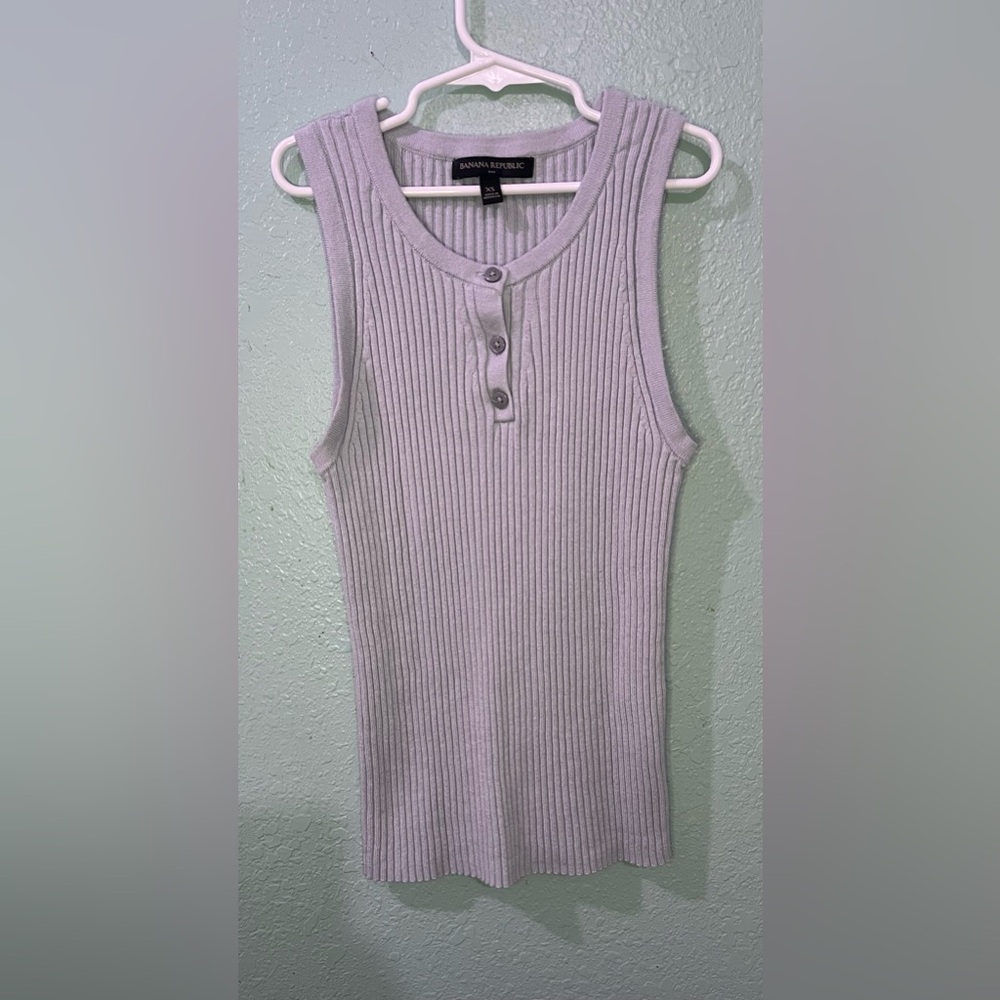 Banana Republic Lavender Ribbed Tank Top